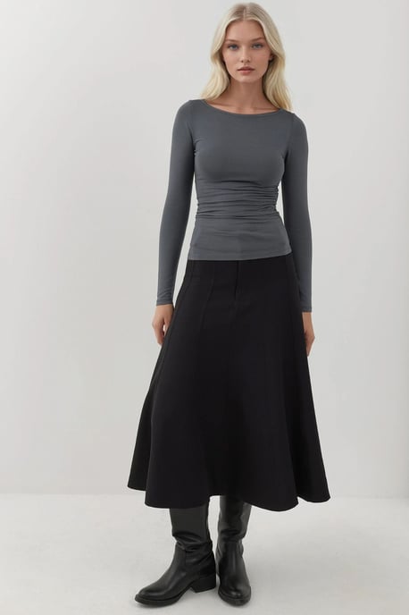 Soft Long Sleeve Fitted Top - Image 3