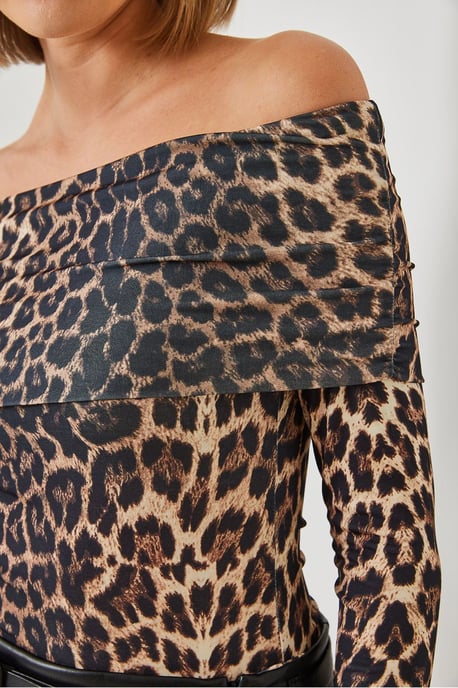 Strapless Getailleerde Lange Mouwen Blouse - Image 2