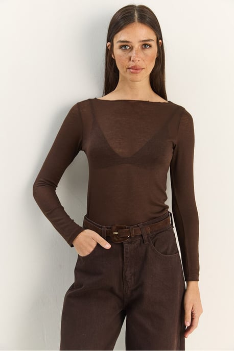 Cotton Transparent Blouse - Image 4