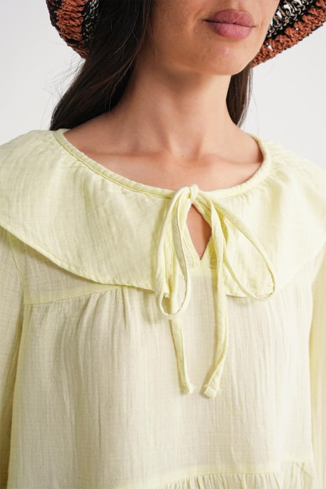 Rimpelige Sjaalkraag Blouse met Striksluiting - Image 6