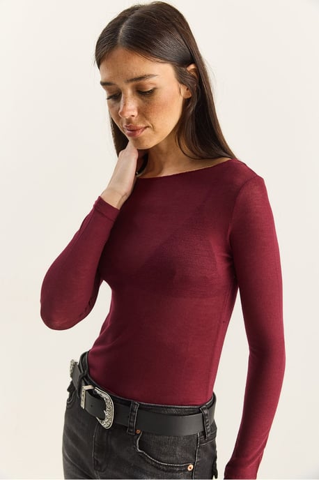 Baumm Transparent Blus - Image 5