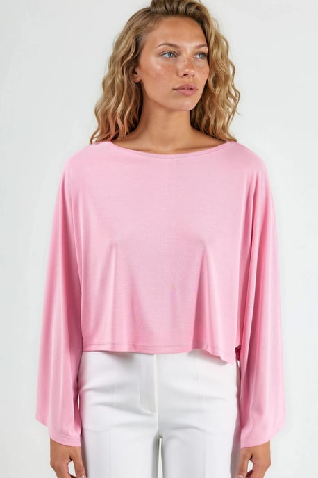 Loose Fit Boat Neck Blouse - Image 6