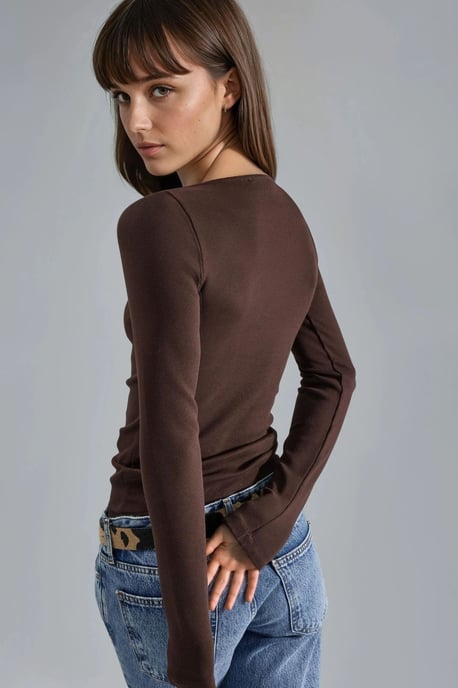 Kanten Extra V-Hals Blouse - Image 2