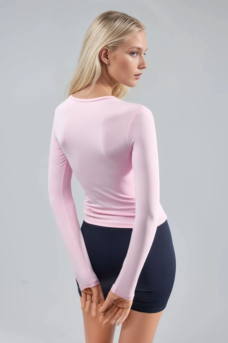 Slim Fit Crewneck Lange Mouwen Blouse - Image 3