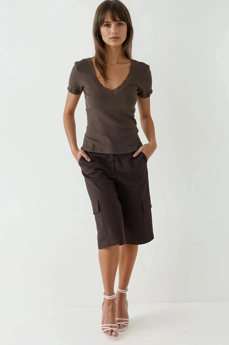 V-hals Blouse met Kantdetail - Image 4