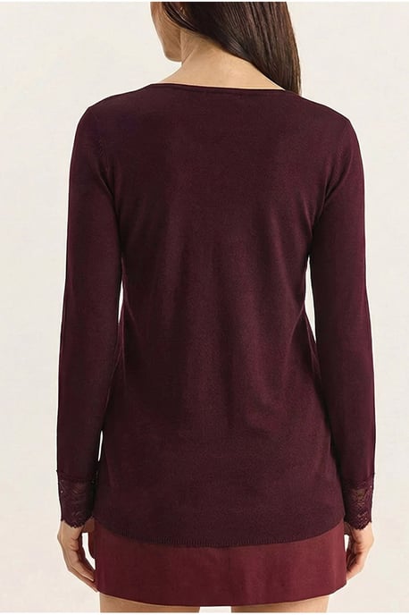 Blouse met V-hals en kantdetails - Image 6