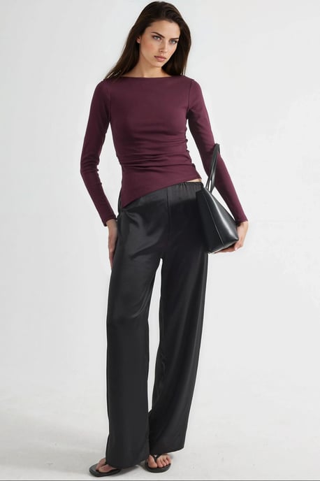 Boat Neck Cotton Blouse - Image 5
