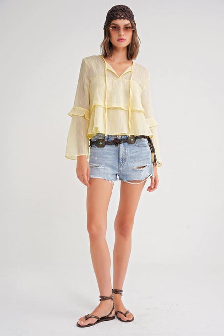 Fleurige Blouse met Strikdetail - Image 2
