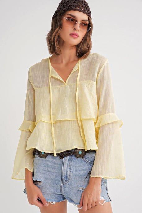 Fleurige Blouse met Strikdetail - Image 3