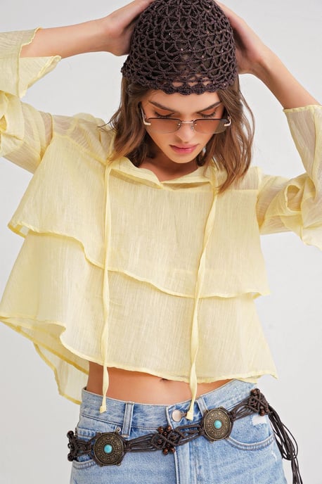 Fleurige Blouse met Strikdetail - Image 4