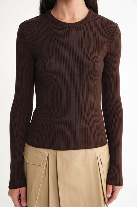 Mjuk Texturerad Ribbad Topp - Image 5