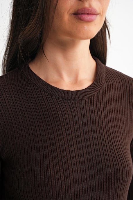 Mjuk Texturerad Ribbad Topp - Image 6