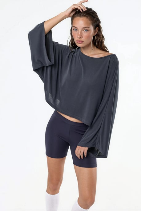 Losse Fit Bootneck Blouse - Image 2