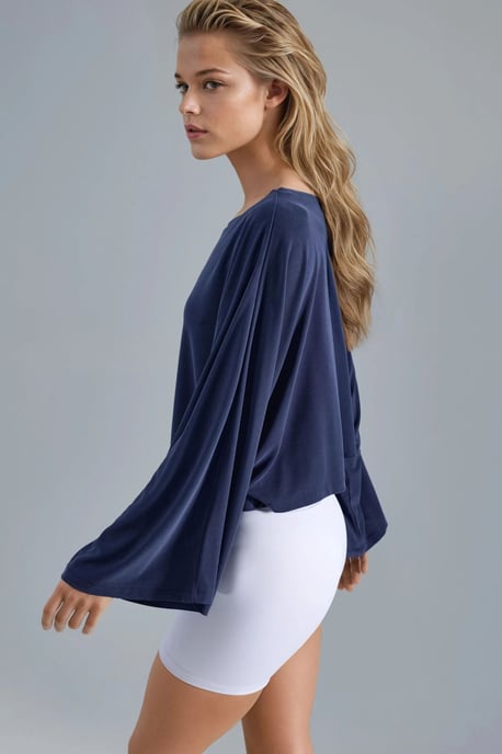 Losse Fit Bootneck Blouse - Image 3