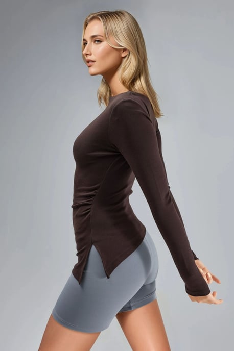 Boat Neck Cotton Blouse - Image 3