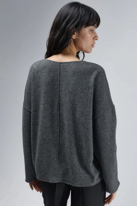V-Neck Long Sleeve Blouse - Image 2