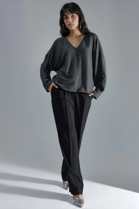 V-Neck Long Sleeve Blouse - Image 5