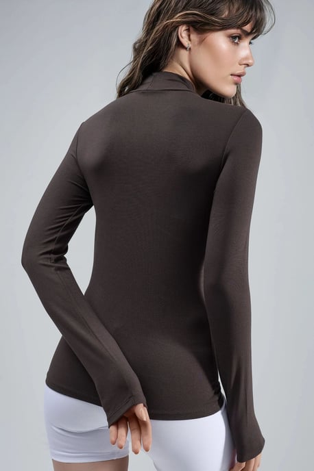 Slim Fit Halflange Colblouse - Image 2