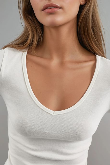 Getailleerde V-hals Langdurige Blouse - Image 6