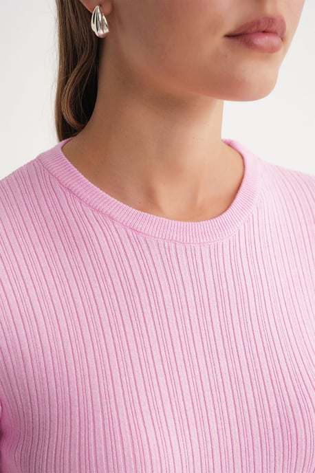 Mjuk Texturerad Ribbad Topp - Image 5