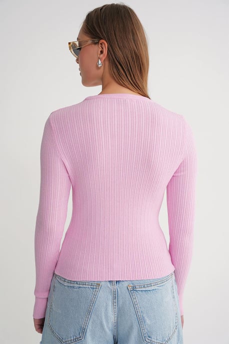 Mjuk Texturerad Ribbad Topp - Image 6