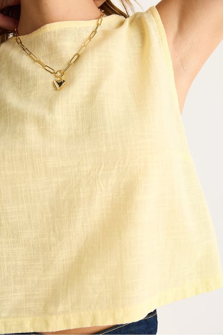 Linnenmix Korte Mouwen Crewneck Blouse - Image 6
