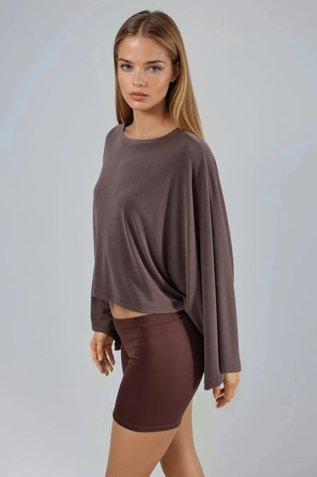Losse Fit Bootneck Blouse - Image 2