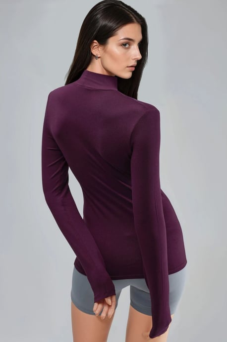 Slim Fit Halve Col Blouse - Image 2