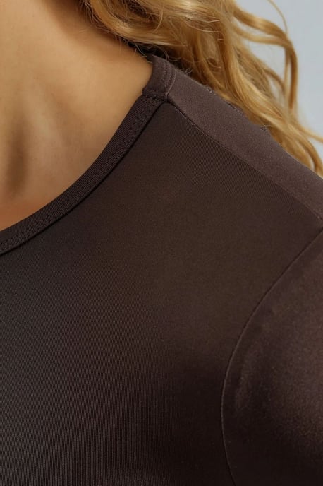 Slim Fit Crew Neck Lange Mouwen Blouse - Image 6