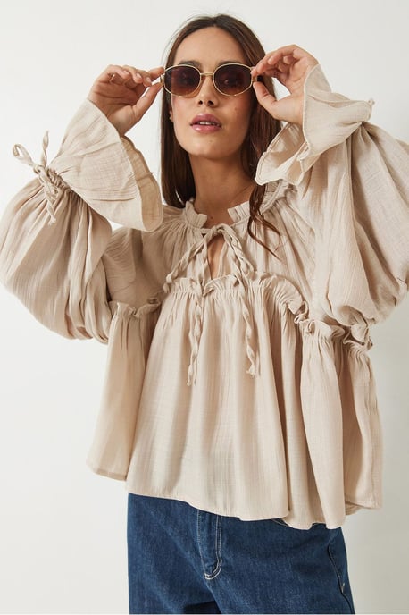 Blouse with Bow Tie - Image 2