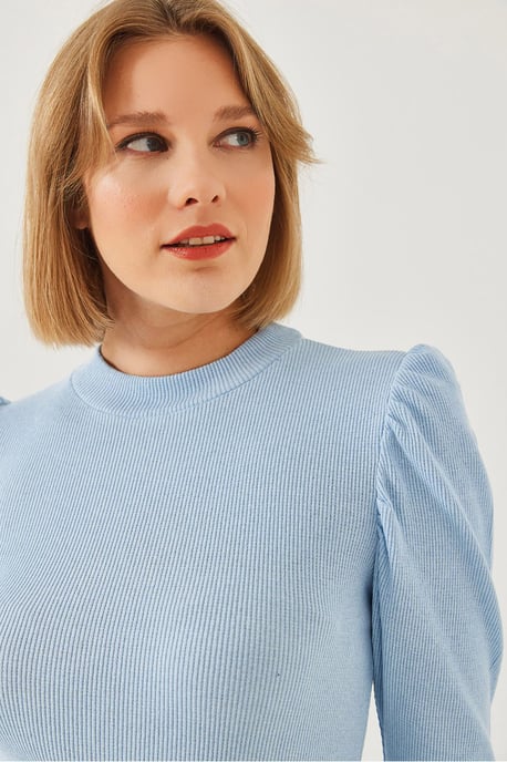 Drape Detailed Basic Top - Image 3