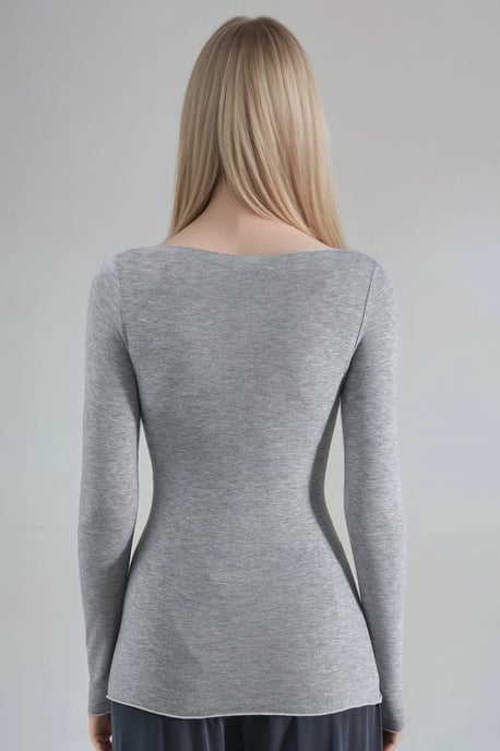 Bootsneck Lange Mouwen Lichtgewicht Blouse - Image 3