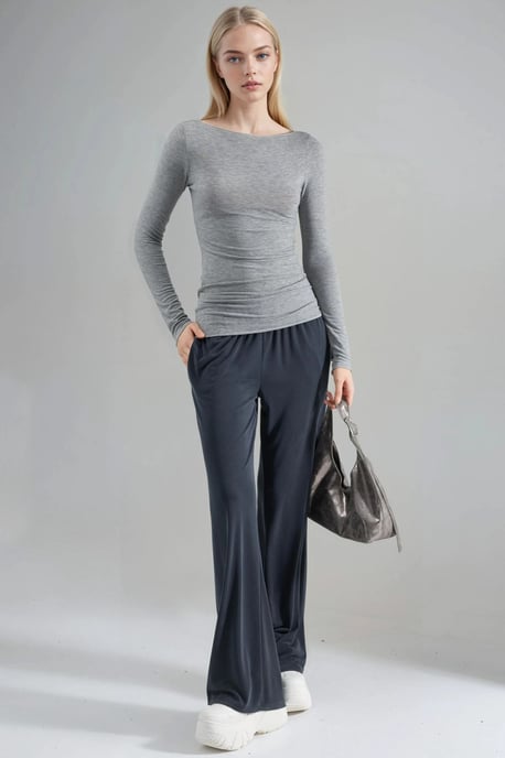 Bootsneck Lange Mouwen Lichtgewicht Blouse - Image 4