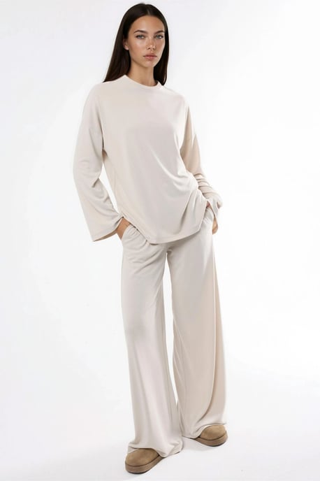 Ontspannen Pasvorm Crewneck Lange Mouwen Blouse - Image 2