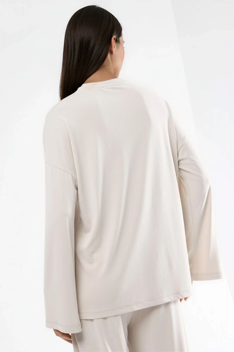 Ontspannen Pasvorm Crewneck Lange Mouwen Blouse - Image 5
