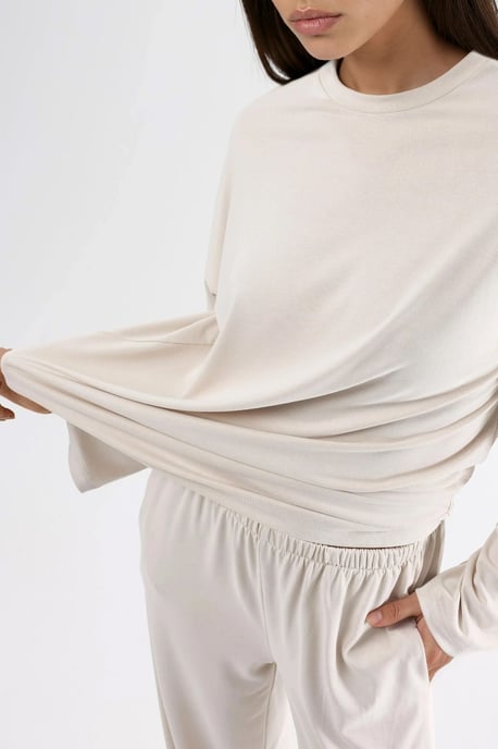 Ontspannen Pasvorm Crewneck Lange Mouwen Blouse - Image 6