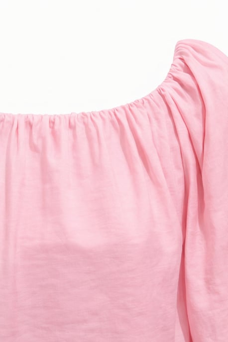 Modal Gemengde Blouse met Madonna Kraag en Rimpeldetail - Image 2