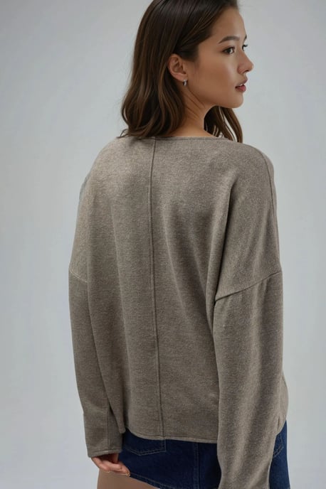 V-hals Lange Mouw Blouse - Image 3