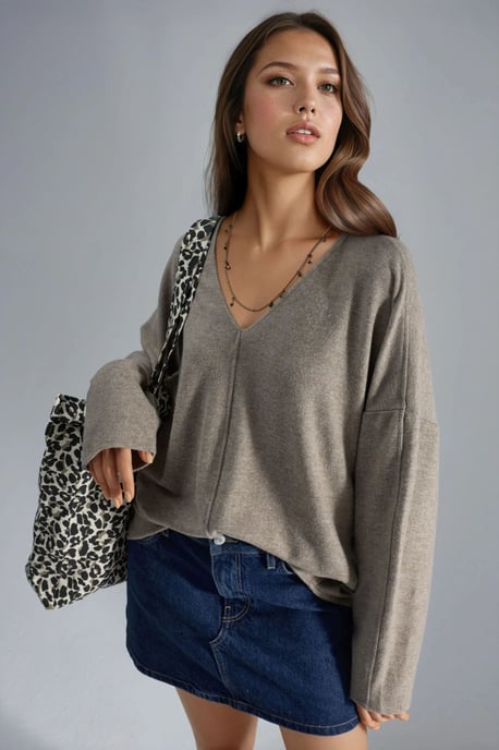 V-hals Lange Mouw Blouse - Image 5