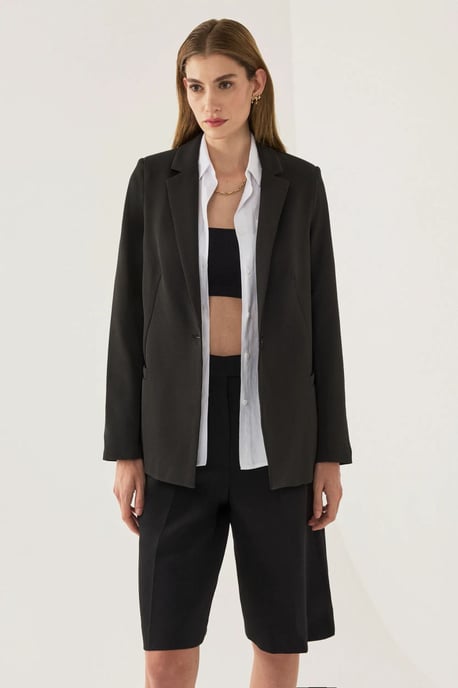 Fodrad Blazer med Detaljer - Image 2