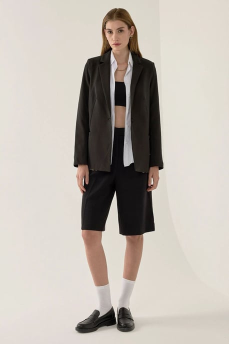Fodrad Blazer med Detaljer - Image 3
