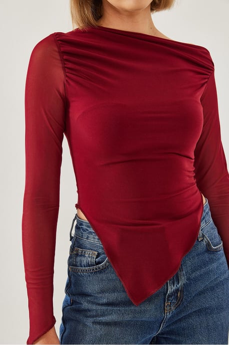 Grundläggande topp med asymmetrisk fåll - Image 4