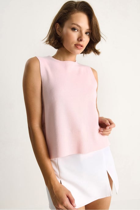 Knop Gedetailleerde Breiblouse - Image 3