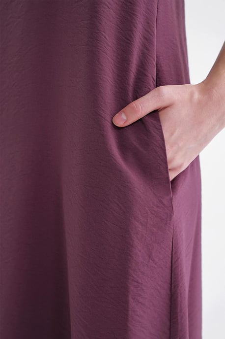 V-hals Mouwloze Maxi-jurk met Pocketen - Image 6