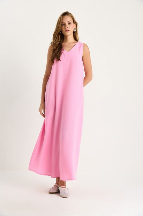 V-hals Maxi Jurk - Image 3