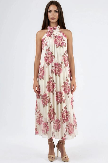 Floral Maxi-jurk met Strikdetail - Image 5