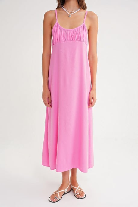 Gelaagde Maxi Jurk met Gathered Detail - Image 6