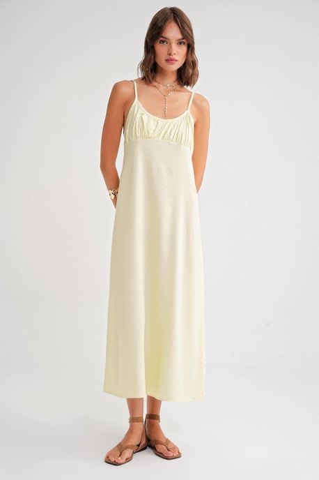 Gelaagde Maxi-jurk met Gathered Detail - Image 2