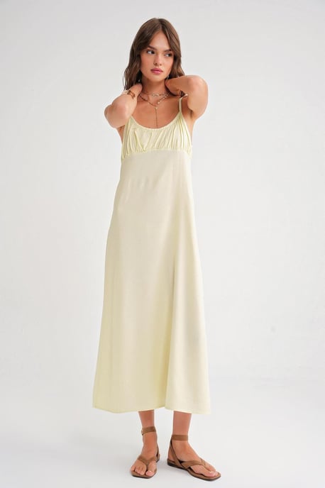 Gelaagde Maxi-jurk met Gathered Detail - Image 3