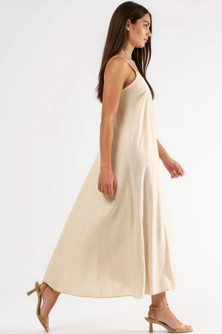 V-Neck Midi Slip Dress - Image 2